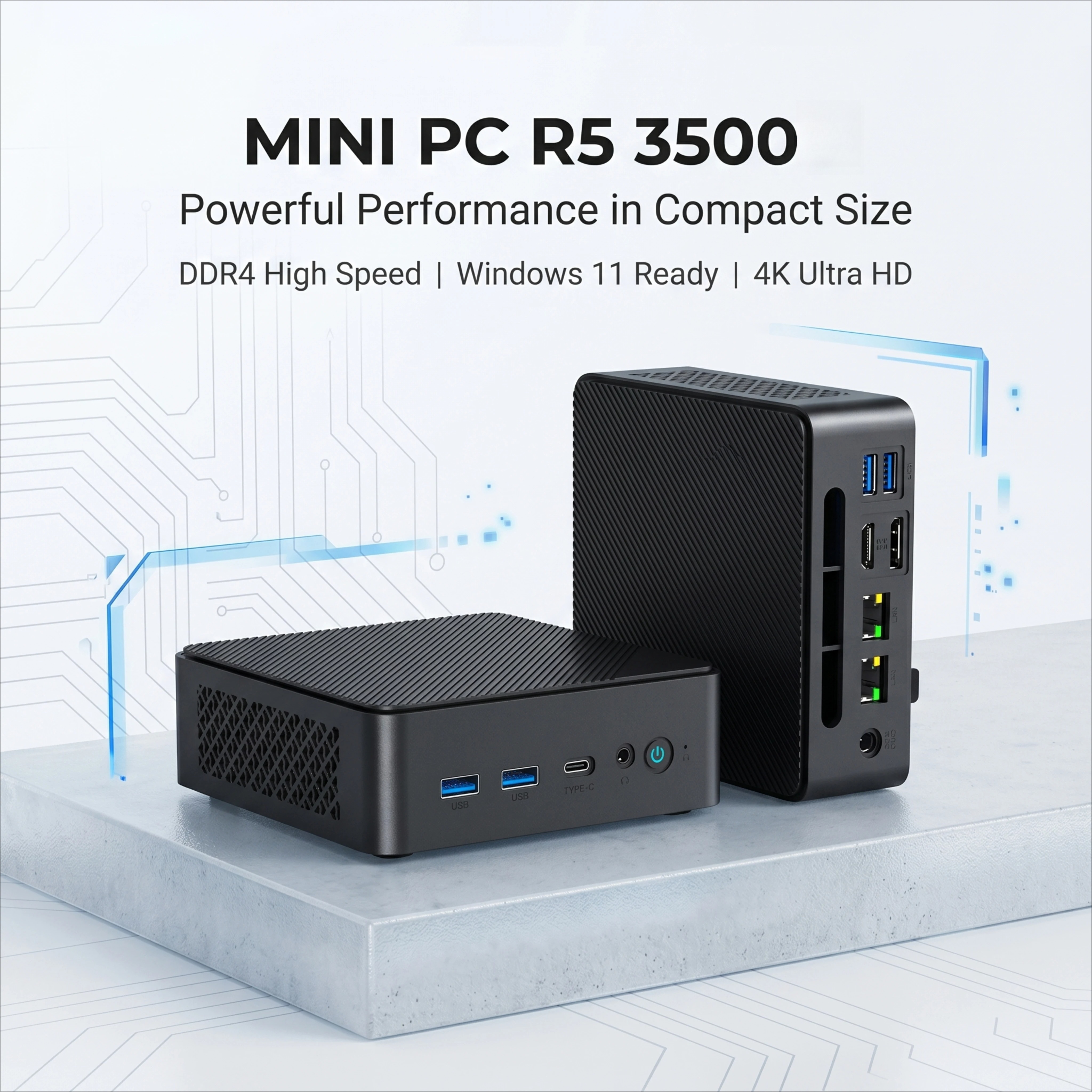 AMD Ryzen 5 3500 Mini Desktop  - Home Office Windows avis et prix