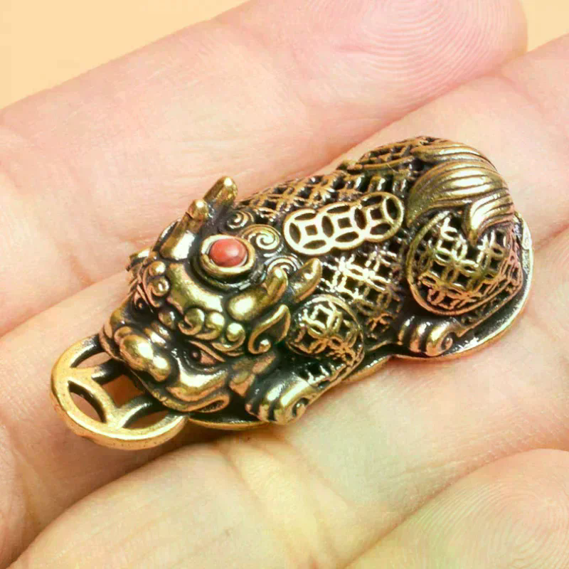 Brass Animal Pixiu Coin Charms - Home Office Freelancer avis et prix