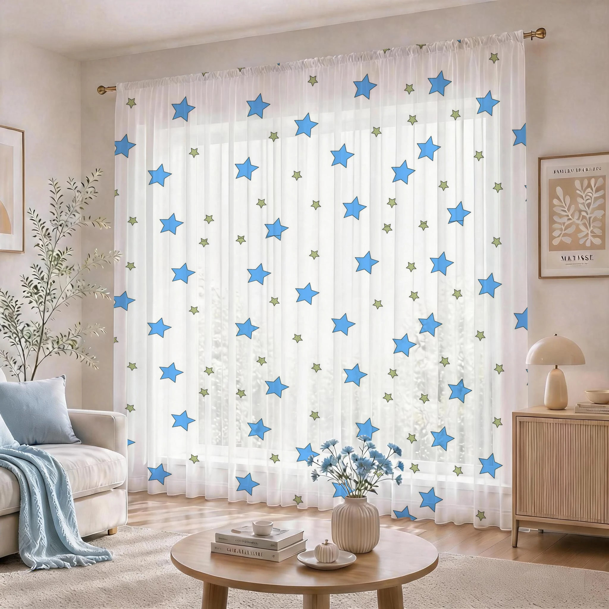Blue Star Modern Gradient Shee - Home Office Rate avis et prix
