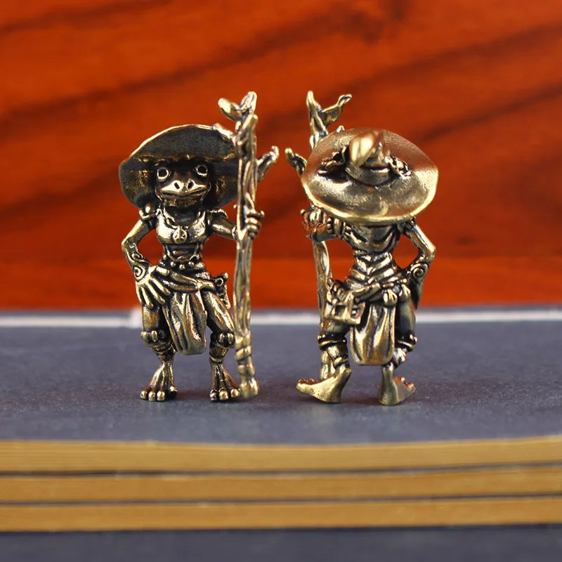 Vintage Brass Frog Wizard Stat - Home Office Freelancer avis et prix