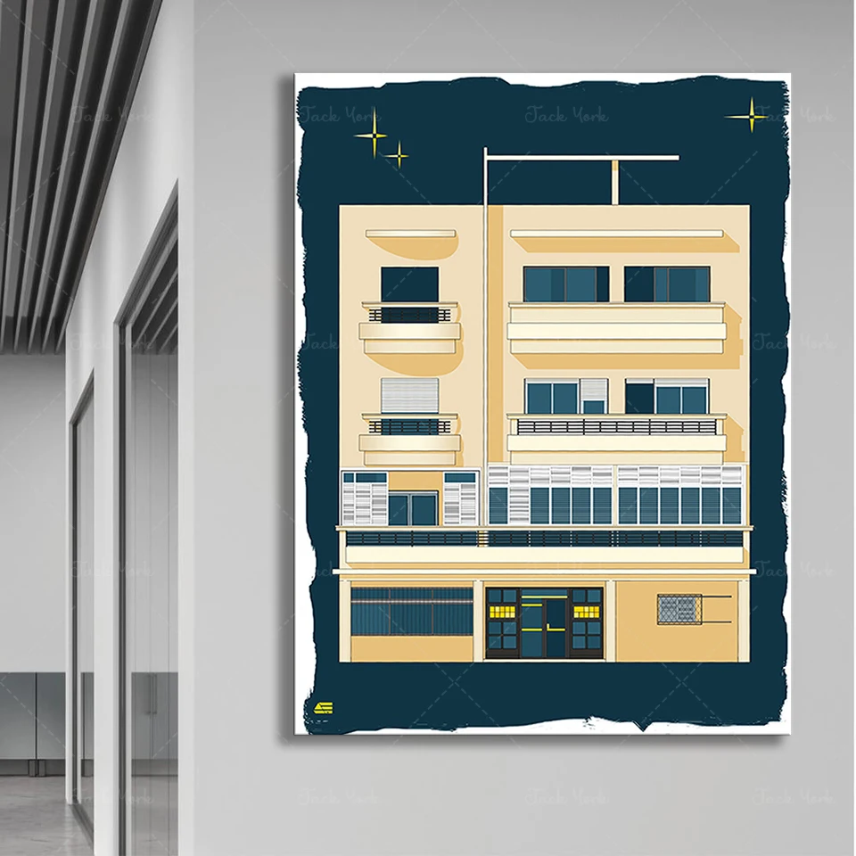 Bauhaus Tel Aviv Print Modern  - Home Office York avis et prix