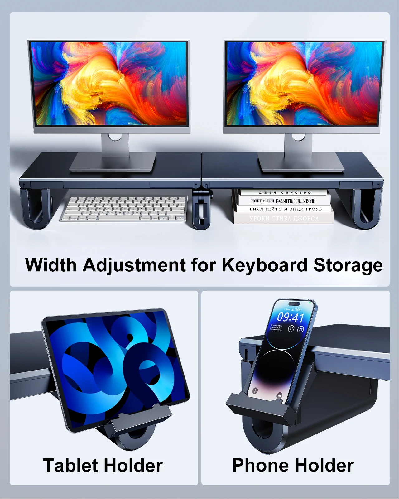 Oatsbasf Dual Monitor Stand Ri - Monitor Riser Stand avis et prix