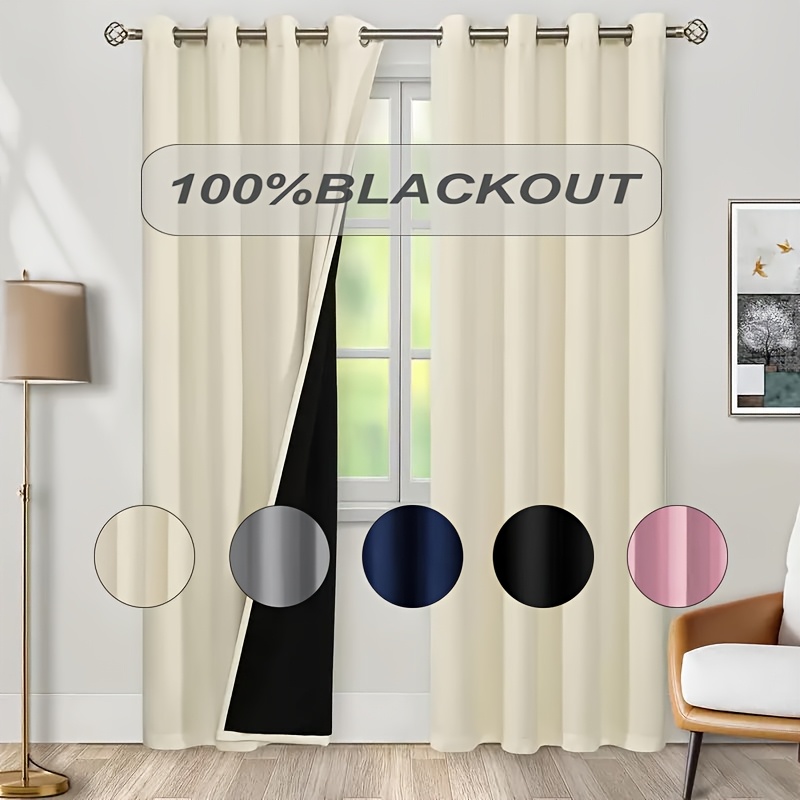 1pc 100% Blackout Curtain with - Home Office Rate avis et prix
