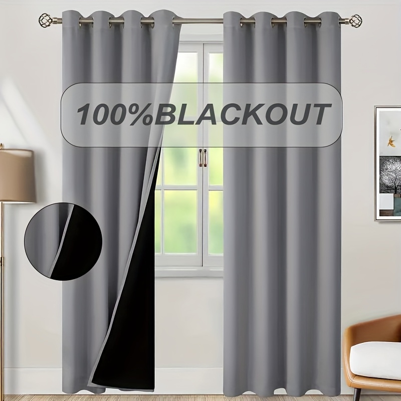 1pc 100% Blackout Curtain with - Home Office Rate avis et prix