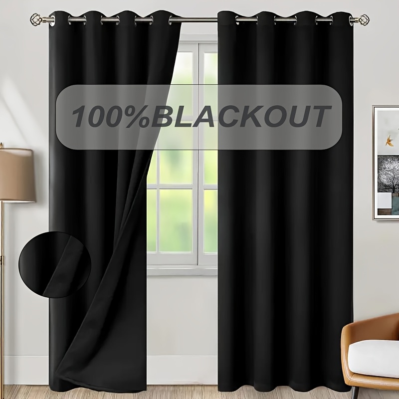 1pc 100% Blackout Curtain with - Home Office Rate avis et prix
