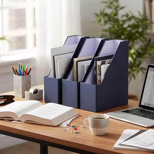 Six Blue Foldable Cardboard Ma - Home Office Windows avis et prix