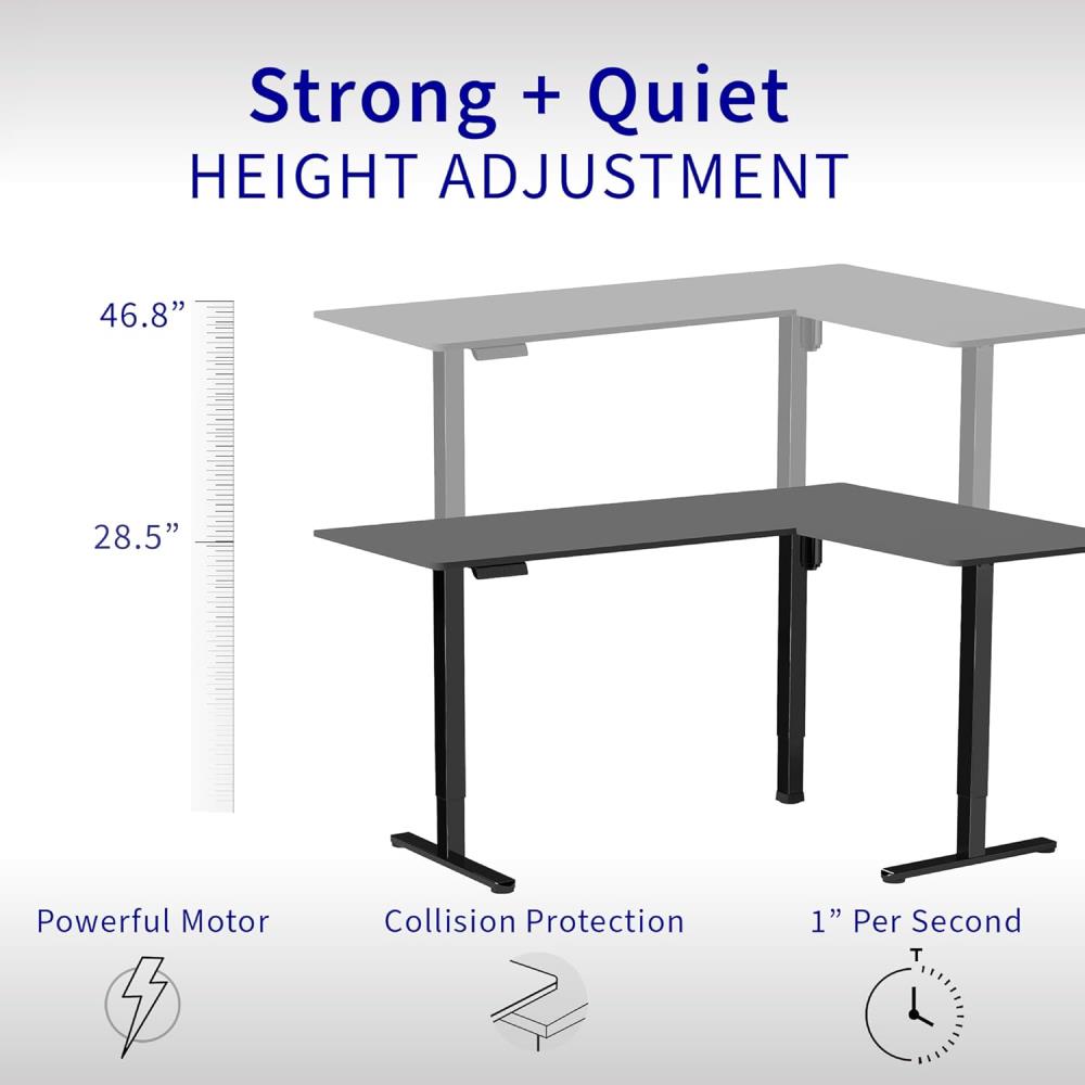 VIVO Corner Standing Desk, 63  - Home Office Vivo avis et prix